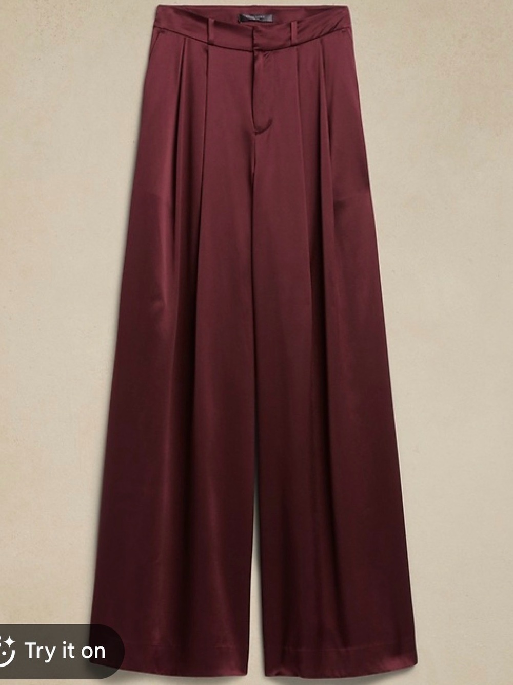 ❤️ Banana Republic Belay Silk Pants Dark Cherry Red Size 6 ❤️ - Picture 9 of 14